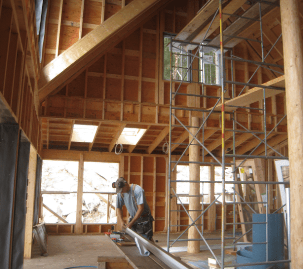 Interior framing and painting